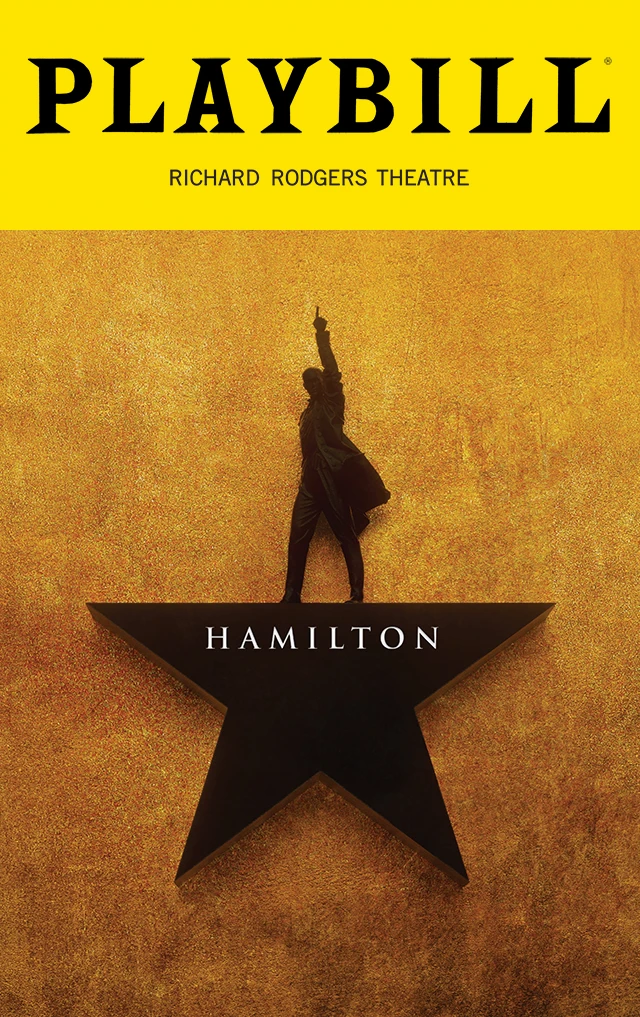 Playbill cover for Hamilton