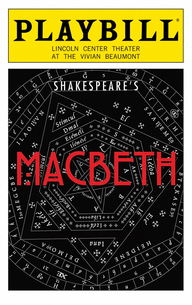 Playbill poster for Macbeth